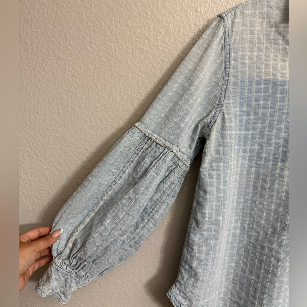 Free People Glacier Bay Check Shirt - Picture 6 of 11